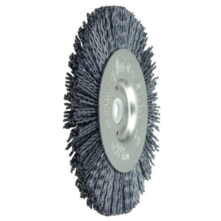 Weiler Burr-Rx 4" Narrow Face Wheel, .026/120CG Crimped Fill, 1/2"-3/8" 86165